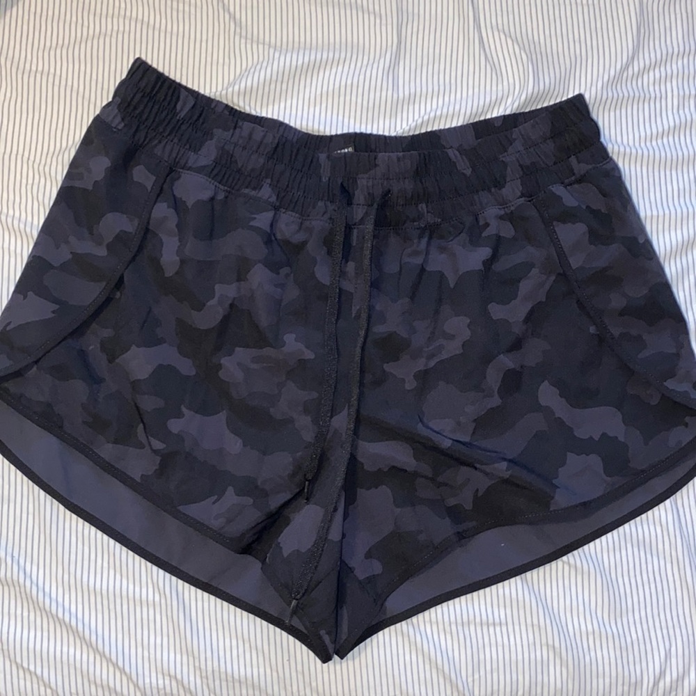 camo athletic/ running shorts